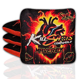 Bags Top Secret Burning Heart Killshots Cornhole | Maverick Series | Limited Edition | 2025 ACL Pro Cornhole Bags