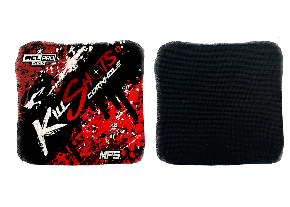 Bags Red Splatter / No Killshots Cornhole | MP5 Series | Stock Designs | 2025 ACL Pro Cornhole Bags