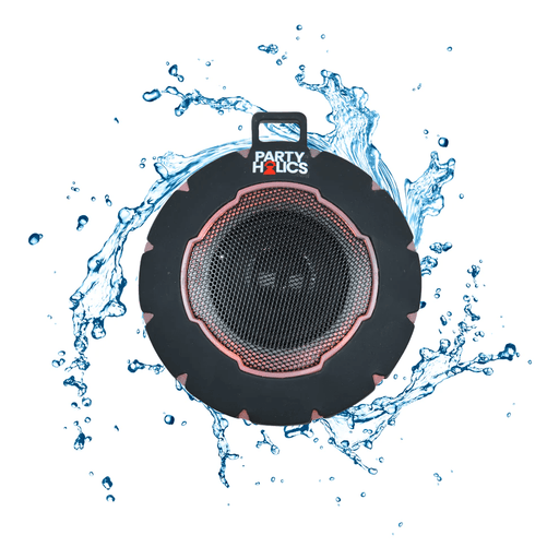 Black Halo Waterproof IPX 7 Portable Wireless LED Bluetooth Speaker