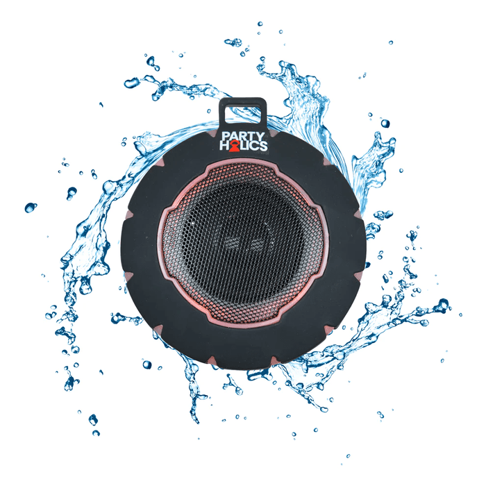 Black Halo Waterproof IPX 7 Portable Wireless LED Bluetooth Speaker