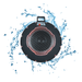 Black Halo Waterproof IPX 7 Portable Wireless LED Bluetooth Speaker