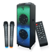Ultimate Dual 12'' Portable Wireless LED Bluetooth Speaker w 2 Mics