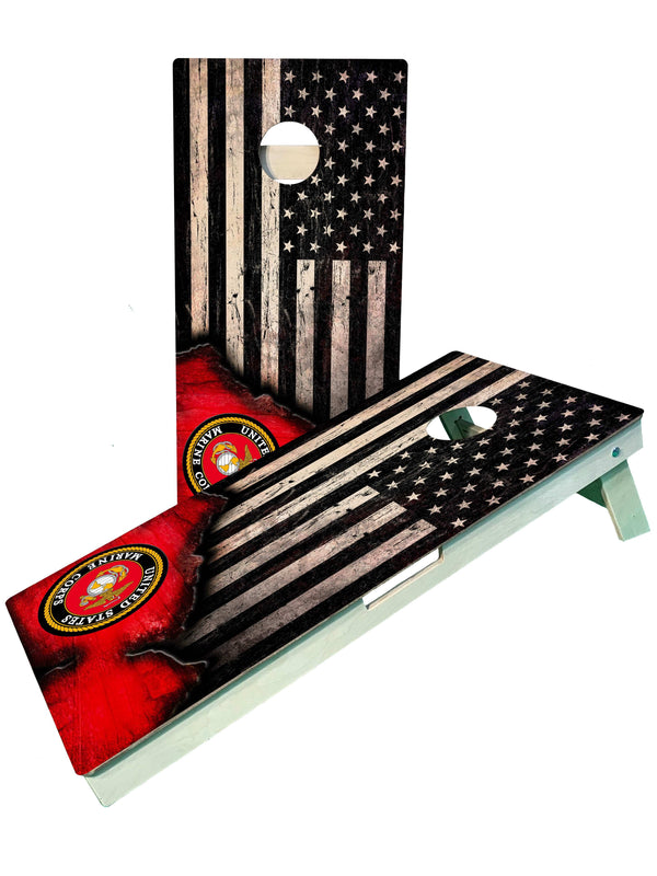 cornhole boards Marines Cornhole Set