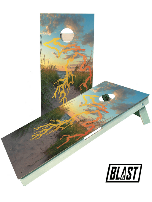 cornhole boards Michigan Roots Lake Michigan