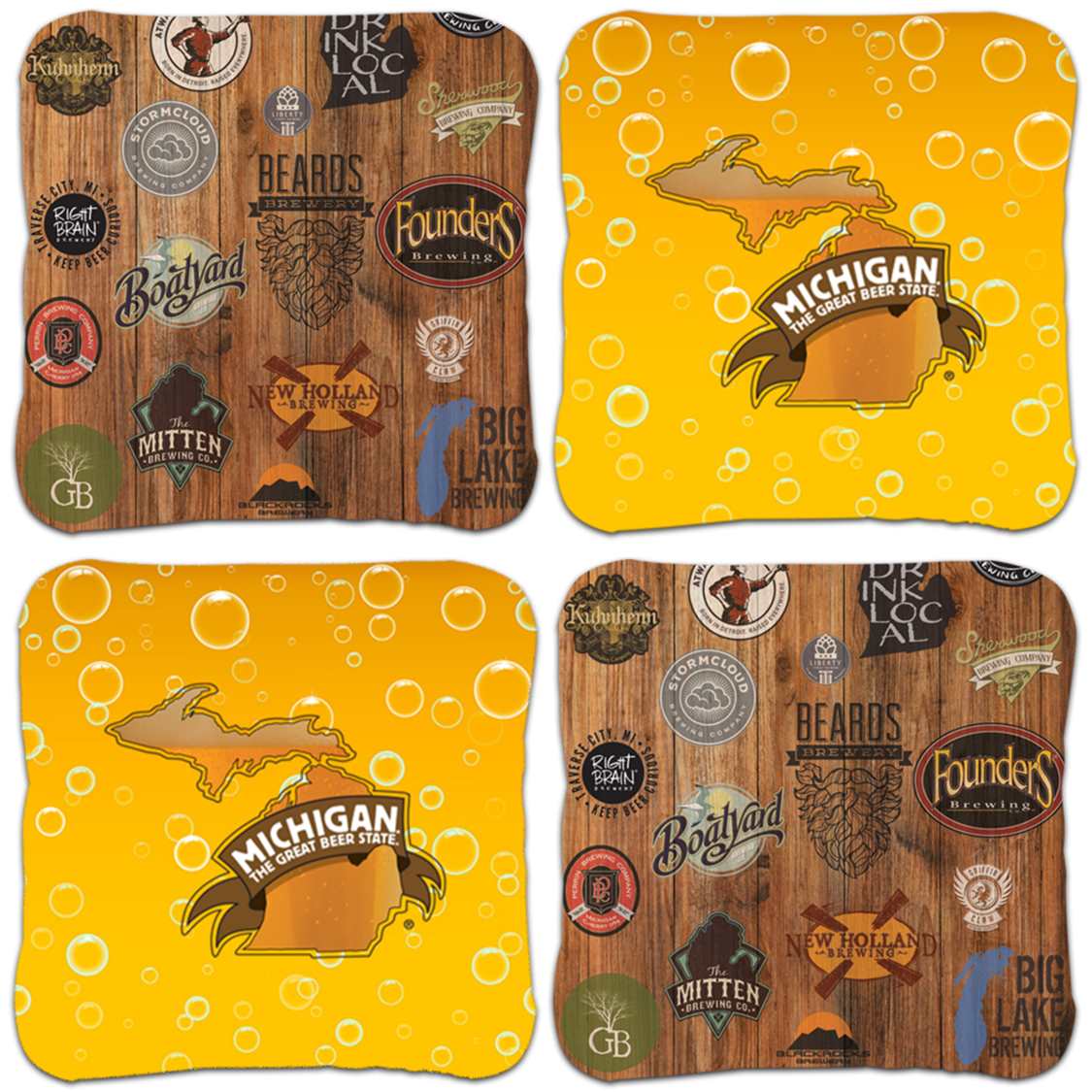 MOAB bags Michigan Brewery Cornhole Bags (set of 8)