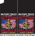 Military Power Veteran Cornhole Boards Wraps (Set of 2)