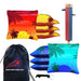 Red Blue Palm Sky Cornhole Bags