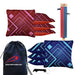 Blue Pink Lines Cornhole Bags