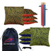 Green Orange Tech Cornhole Bags