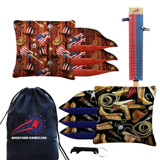 Cowboy Boots Cornhole Bags