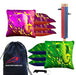 Purple Green Elephant Cornhole Bags