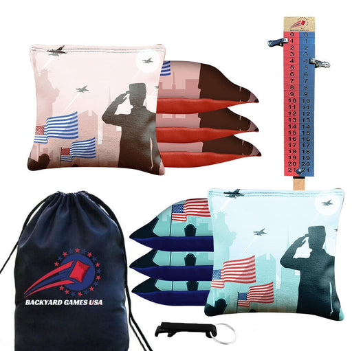 Soldier Salute Cornhole Bags