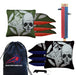 Black Green Star Skull Cornhole Bags