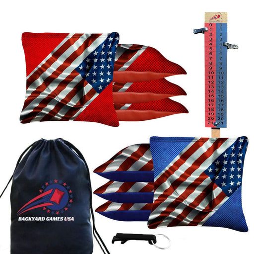 Sideway Flag Cornhole Bags