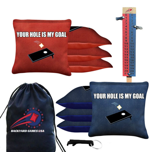 Your Hole is My Goal Cornhole Bags