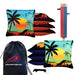 Green Blue Beach Cornhole Bags