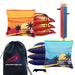 Blue Red Beach Cornhole Bags