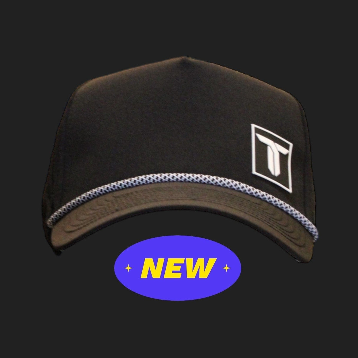Pickleball Hat Black w/rope (New) Thrive Elite Tour Hat