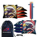 Tournament Red Gold Eagle Cornhole Bags - Set of 8