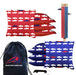 Tournament Red Blue Fish Cornhole Bags - Set of 8