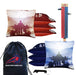 Tournament Red Blue Squad Cornhole Bags - Set of 8