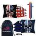 Tournament Soldier Flag Skull Cornhole Bags - Set of 8