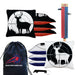 Tournament Black White Deer in Scope Cornhole Bags - Set of 8