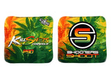 Bags 420 Rasta Swirl / Yes (+$15) Killshots Cornhole | P90 Series | Limited Designs | 2025 ACL Pro Cornhole Bags