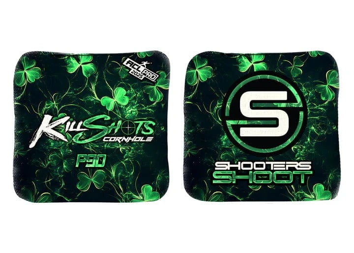 Bags SMOKING CLOVER / Yes (+$15) Killshots Cornhole | P90 Series | Limited Designs | 2025 ACL Pro Cornhole Bags