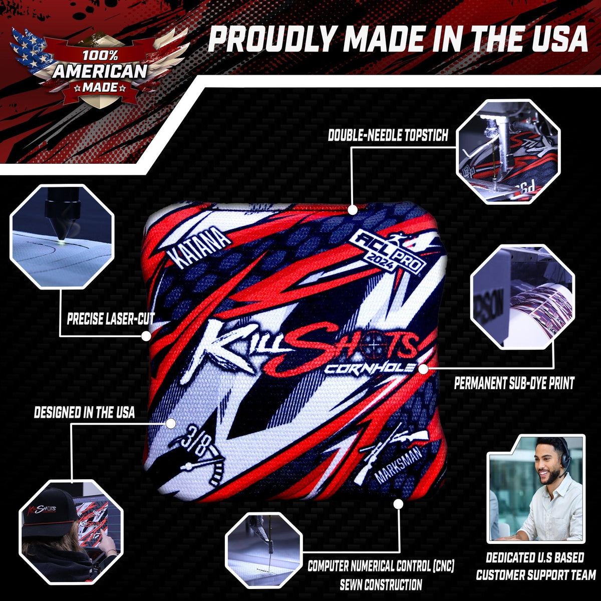 Bags Killshots Cornhole | 357 Series | Limited Designs | 2025 ACL Pro Cornhole Bags