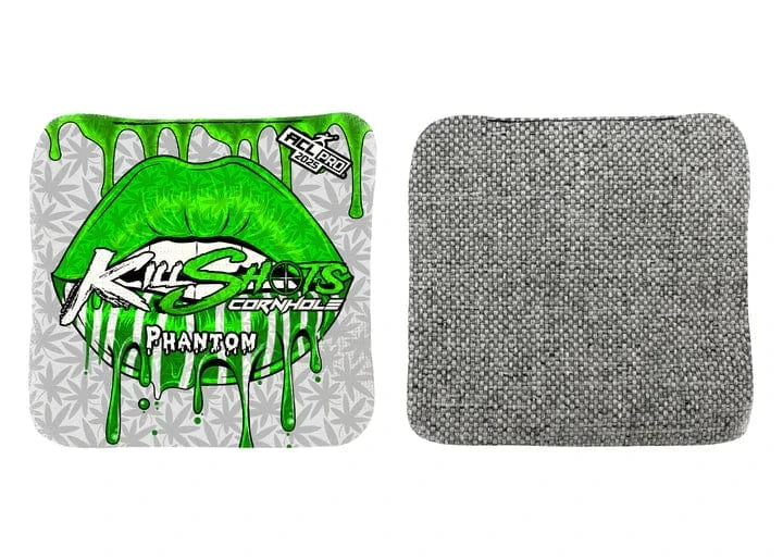 Cornhole Bags 420 Lips / Yes +$15 Killshots Cornhole | Phantom Series | Limited Designs | 2025 ACL Pro Cornhole Bags