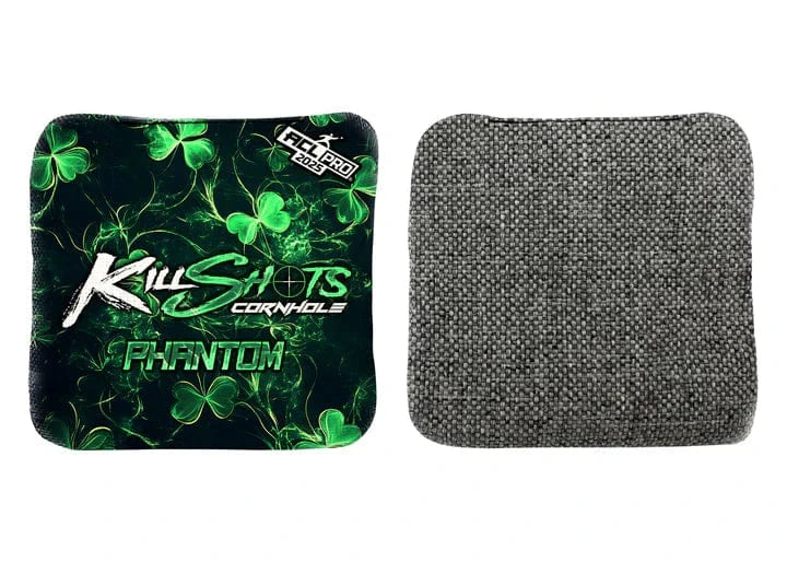 Cornhole Bags SMOKING CLOVER / Yes +$15 Killshots Cornhole | Phantom Series | Limited Designs | 2025 ACL Pro Cornhole Bags