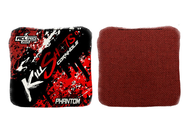 Cornhole Bags Red Splatter / Yes +$15 Killshots Cornhole | Phantom Series | Stock Colors | 2025 ACL Pro Cornhole Bags