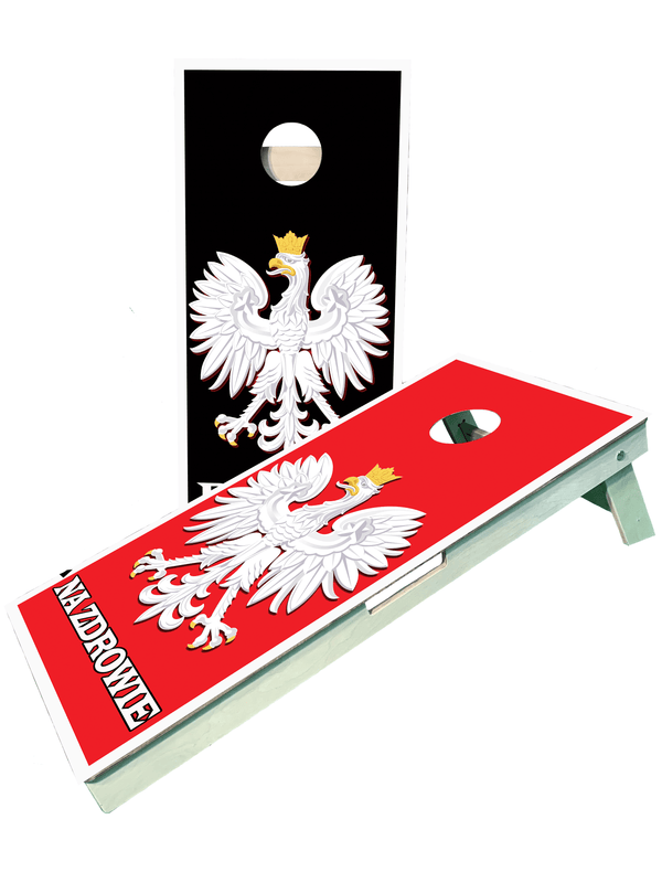cornhole boards Polish Eagle - Free Personalization