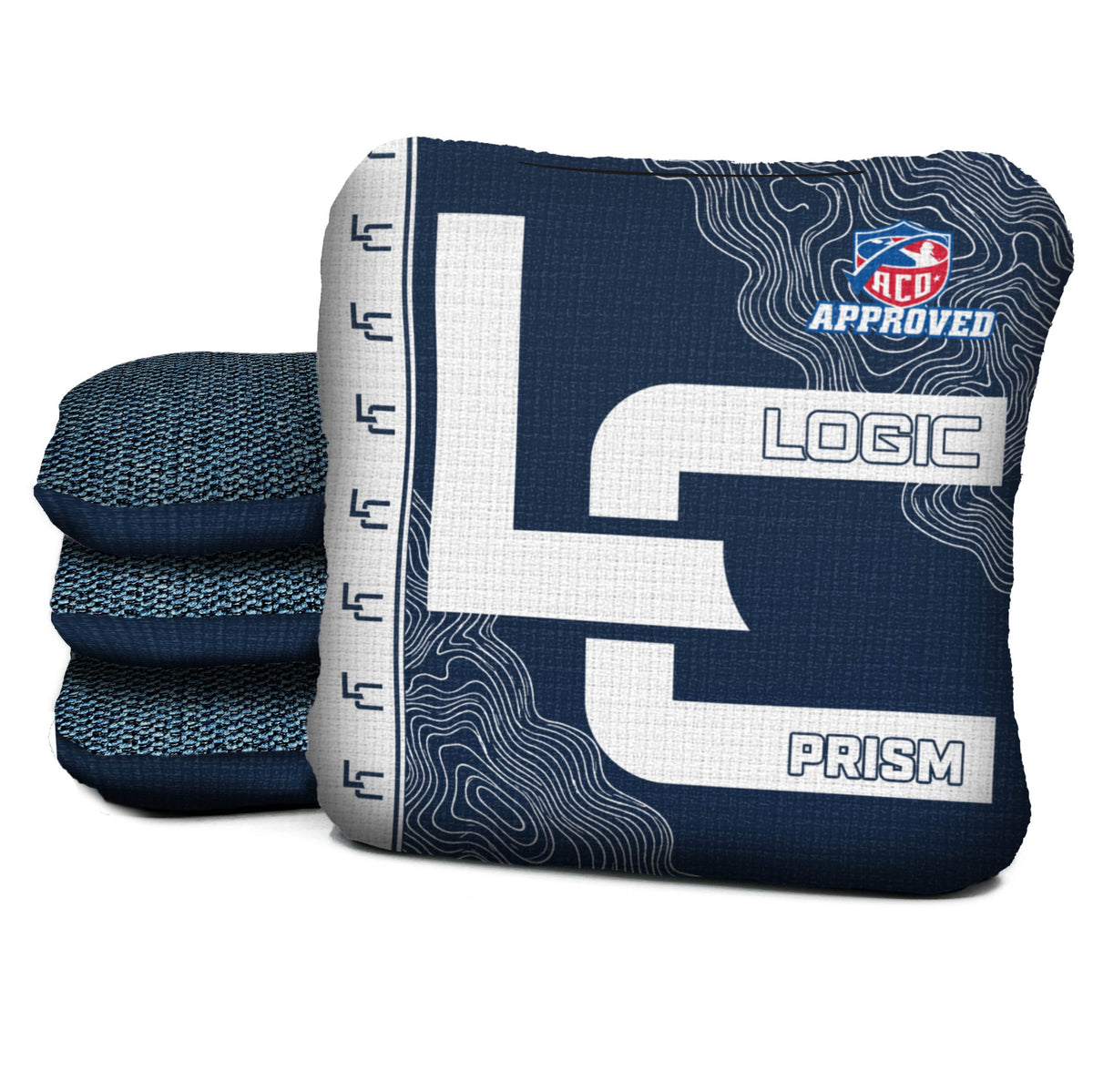 Contour Marine White Cornhole Bags - Multiple Series - Set of 4