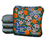 Calavera Marigold Mosaic - Cornhole Bags - Multiple Series - Set of 4