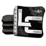 Contour Black White Cornhole Bags - Multiple Series - Set of 4