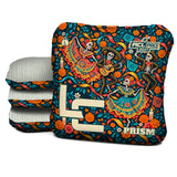 Calaca Fiesta Ribbons Cornhole Bags - Multiple Series - Set of 4