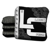 Contour Black White Cornhole Bags - Multiple Series - Set of 4