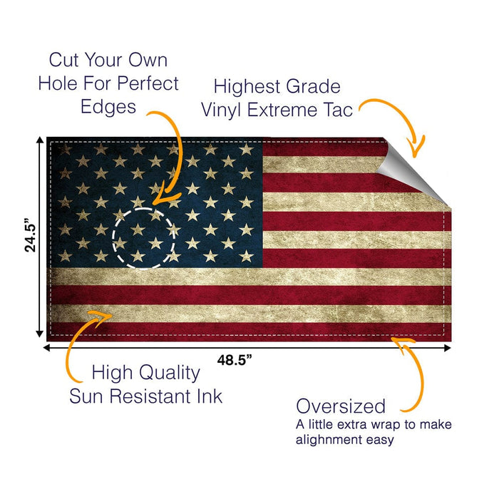 Patriotic Cornhole Boards Wraps (Set of 2)