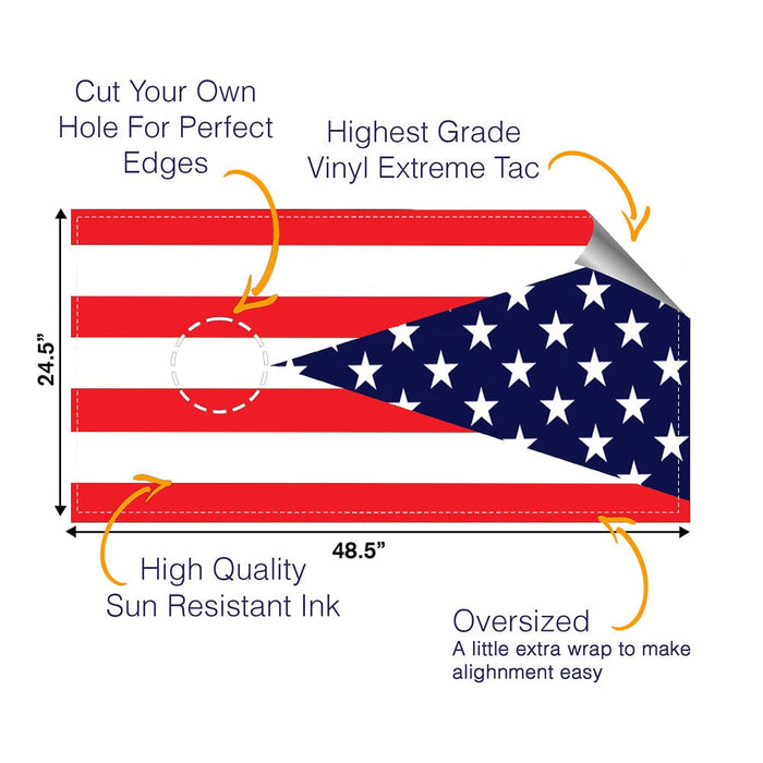 Pennant Cornhole Boards Wraps (Set of 2)