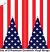 Pennant Cornhole Boards Wraps (Set of 2)