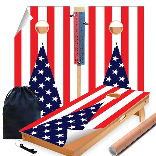 Pennant Cornhole Boards Wraps (Set of 2)