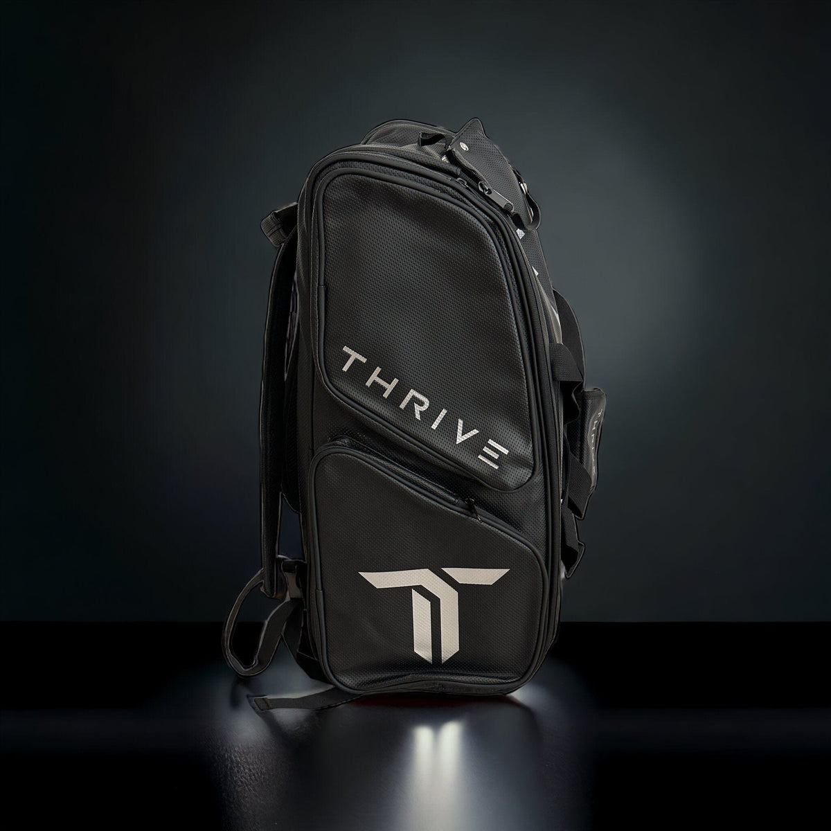 Pickleball Bag Black Elite Pro Tour Bag w/shoe bag- BLACK