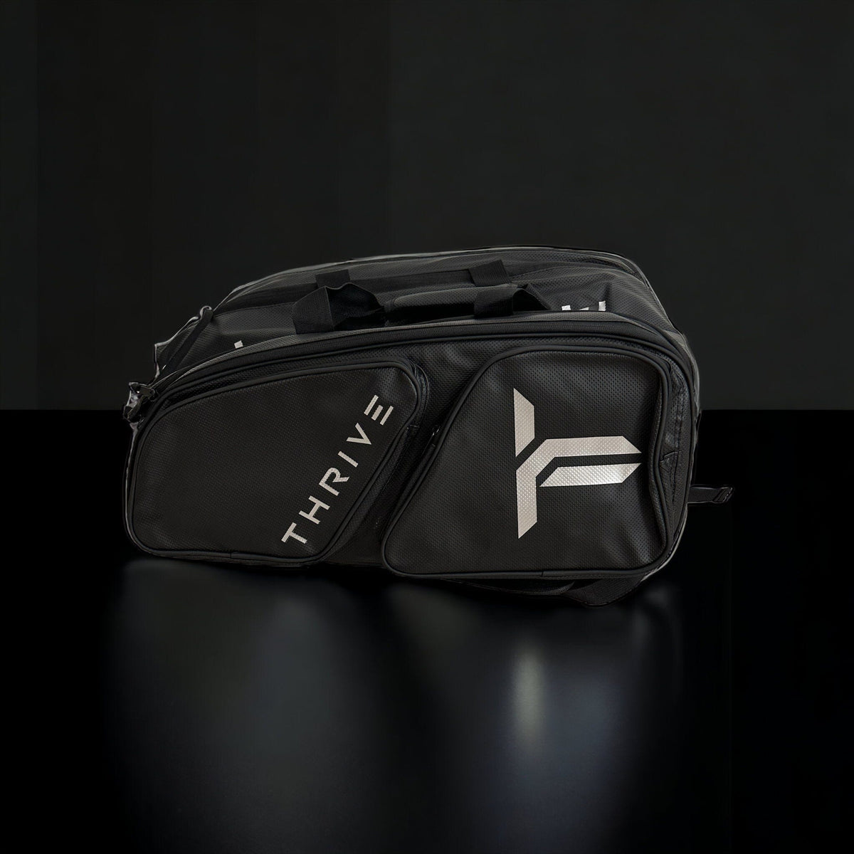 Pickleball Bag Black Elite Pro Tour Bag w/shoe bag- BLACK