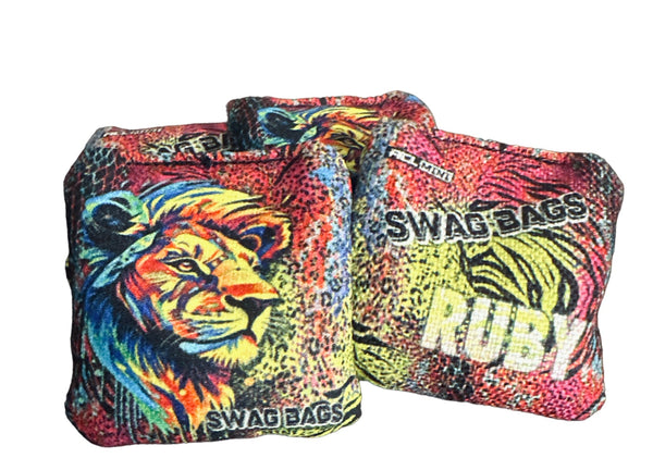 Ruby Mini Cornhole Bags (Lion Pride)