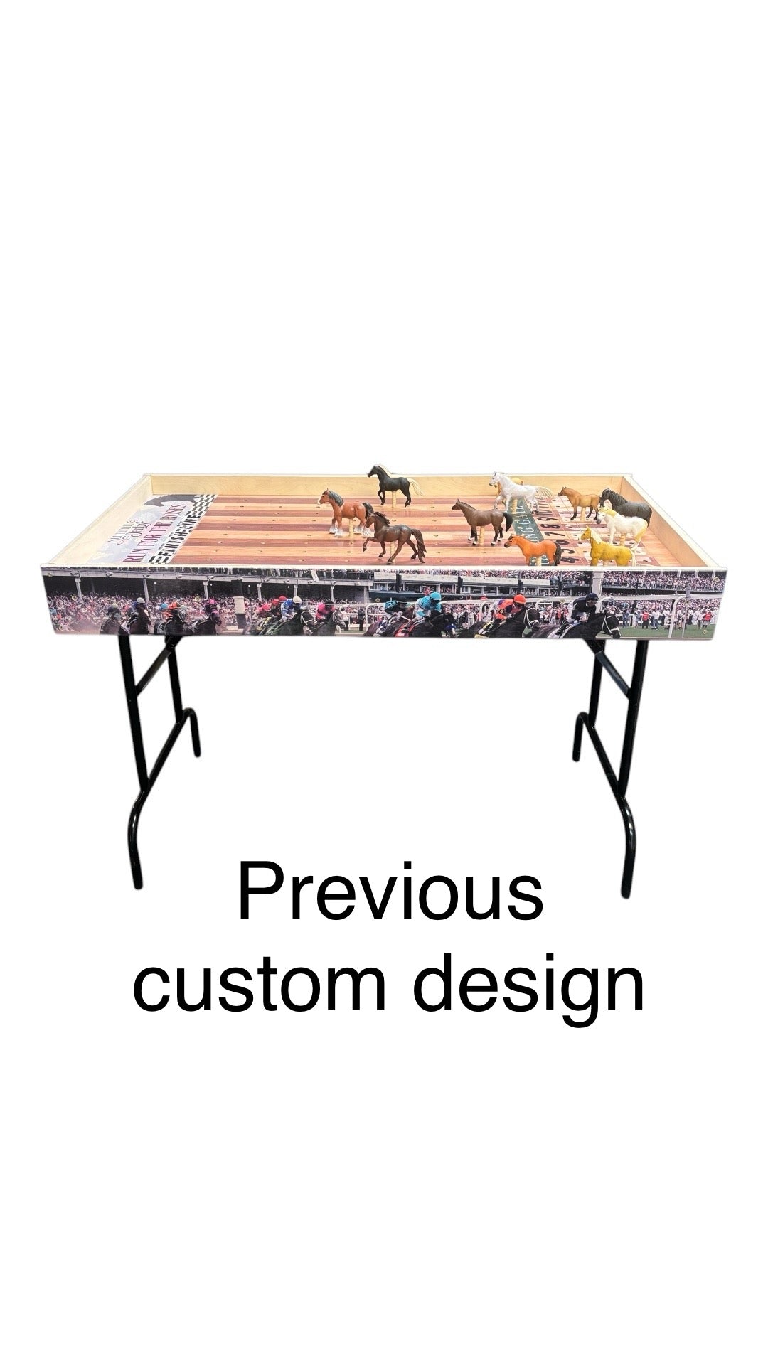 Jumbo Horse Race Game – Turf Theme with Printed Rails
