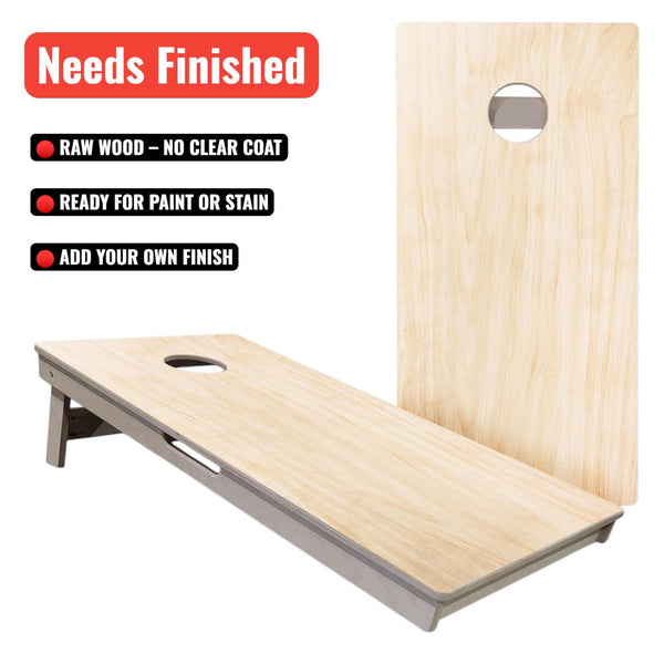 Unfinished Cornhole Boards – Tournament Series – Finish Your Way: Paint, Stain or Wrap