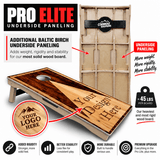 Add Your Logo Wooden Triangle Cornhole Boards – Pro Lite or Pro Elite