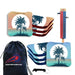 Tropical  Palms Cornhole Bags - Set of 8